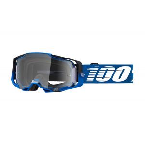 Motokrosové okuliare 100 % ARMEGA Rockchuck tmavomodré (číre plexisklo)