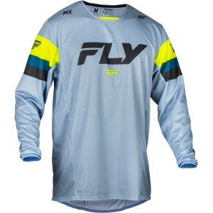 Motokrosový dres FLY Racing Kinetic Prix 2024 šedo-fluo žltý